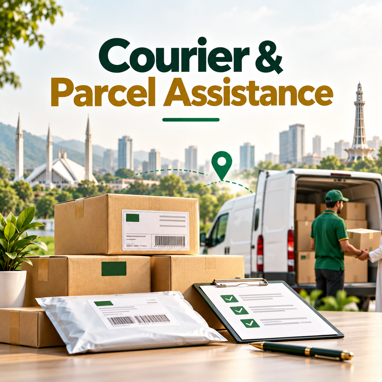 Courier and parcel assistance